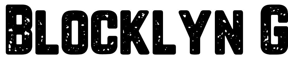 Blocklyn-Grunge font family download free