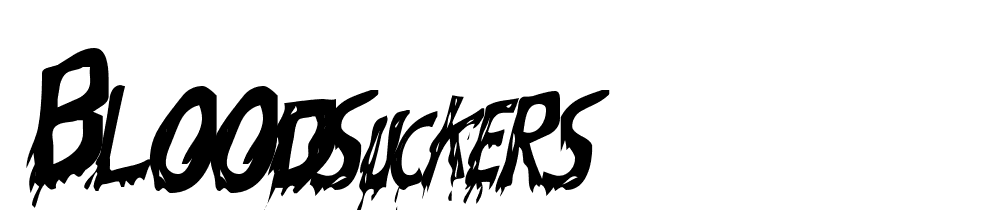 Bloodsuckers font family download free