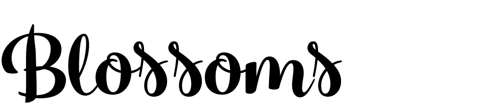 Blossoms font family download free