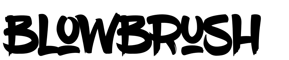 BlowBrush font family download free