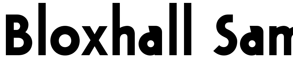 bloxhall-sample font family download free