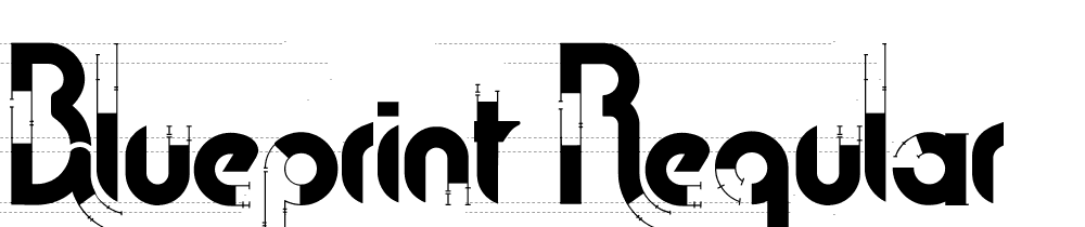 Blueprint-Regular font family download free