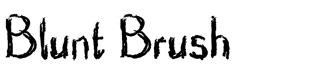 Blunt-Brush font family download free