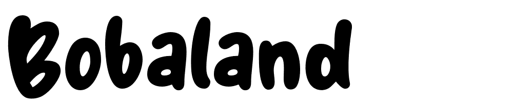 Bobaland font family download free