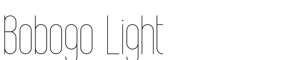 Bobogo-Light font family download free