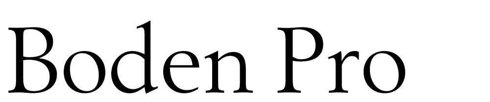 Boden Pro font family download free