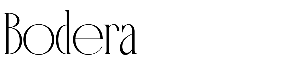 Bodera font family download free