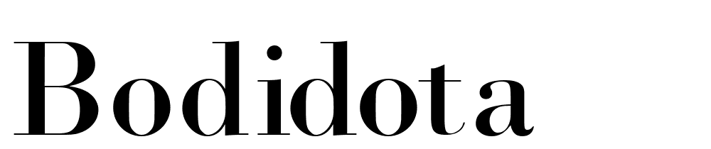 Bodidota font family download free