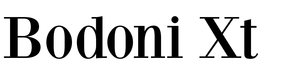 Bodoni XT font family download free