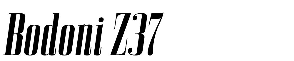 Bodoni Z37 font family download free