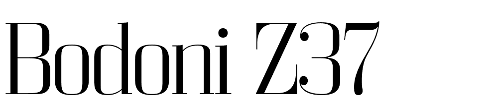 Bodoni Z37 font family download free