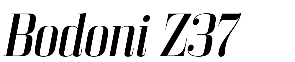 Bodoni Z37 font family download free