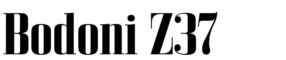 Bodoni Z37 font family download free