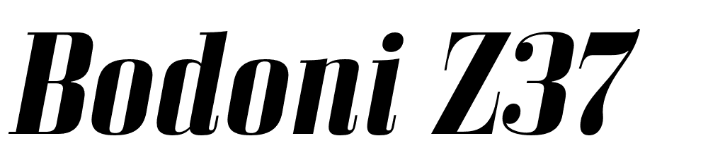 Bodoni Z37 font family download free