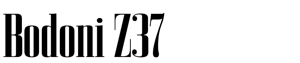 Bodoni Z37 font family download free