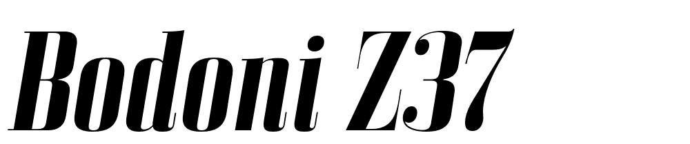 Bodoni Z37 font family download free