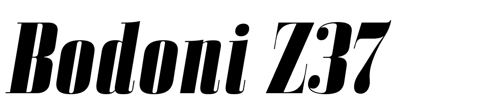 Bodoni Z37 font family download free