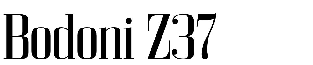 Bodoni Z37 font family download free