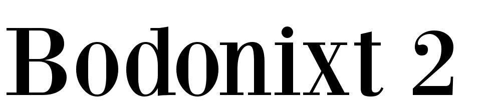 bodonixt-2 font family download free