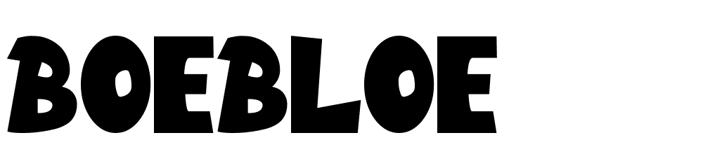 Boebloe font family download free