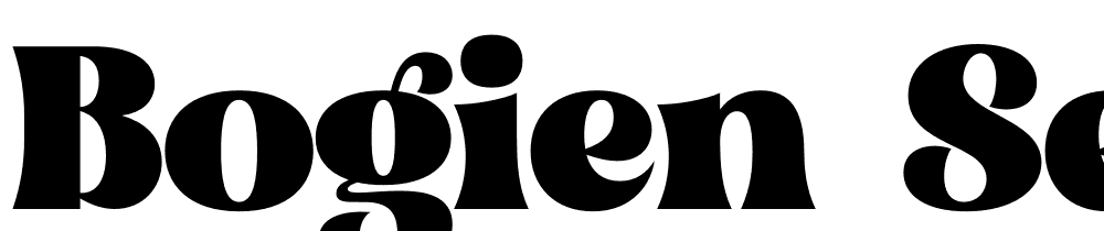 Bogien Seralu font family download free