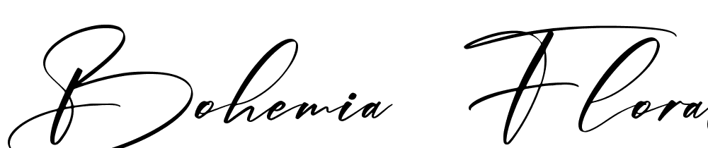 Bohemia-Florale font family download free