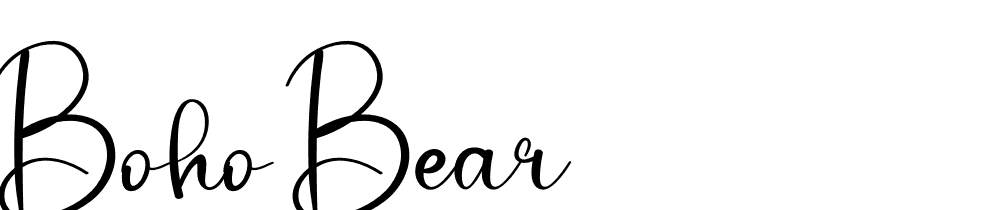 boho-bear font family download free