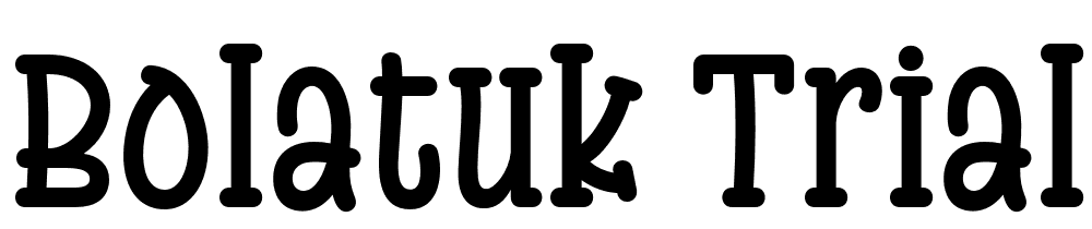 Bolatuk Trial font family download free