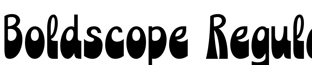 Boldscope-Regular font family download free