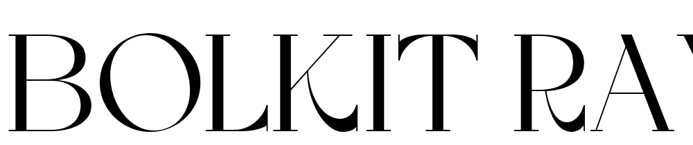 Bolkit-Rayek font family download free