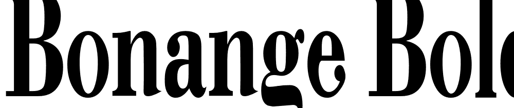 Bonange-Bold font family download free