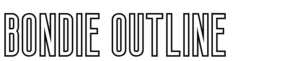 Bondie-Outline font family download free