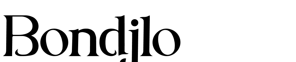 Bondjlo font family download free