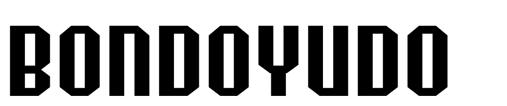 Bondoyudo font family download free