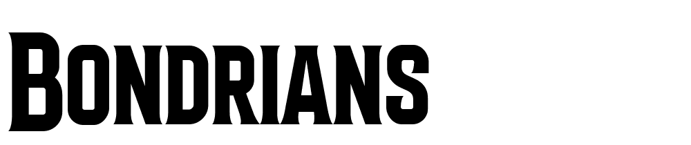 Bondrians font family download free