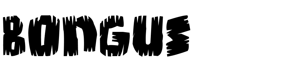 Bongus font family download free