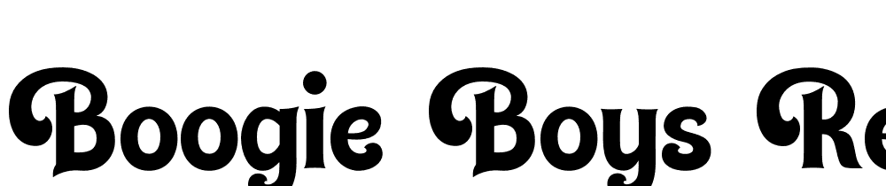 Boogie-Boys-Regular font family download free