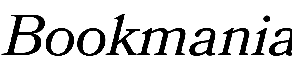 Bookmania-Italic font family download free