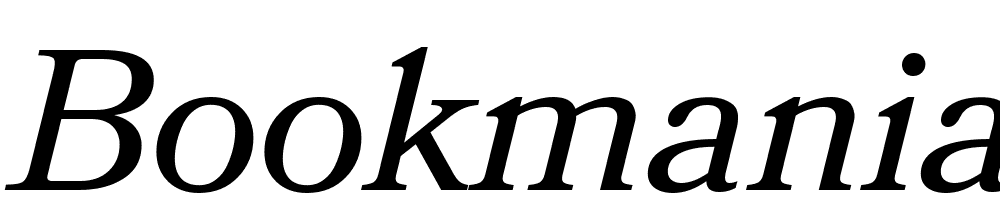 Bookmania-RegularItalic font family download free