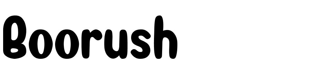 BooRush font family download free