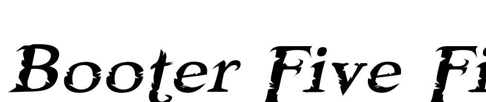 Booter-Five-Five font family download free