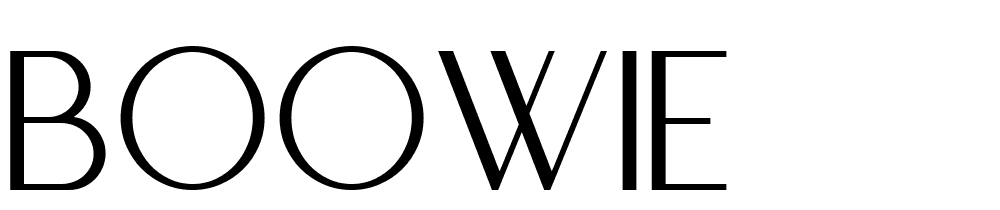 BOOWIE font family download free