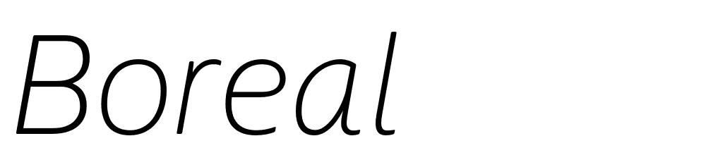 Boreal font family download free