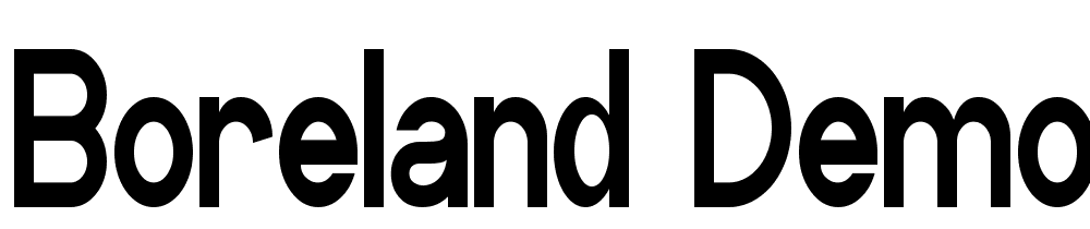 Boreland-Demo-Condensed font family download free