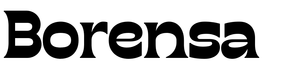 Borensa font family download free