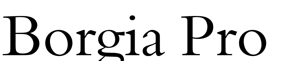 Borgia-Pro font family download free