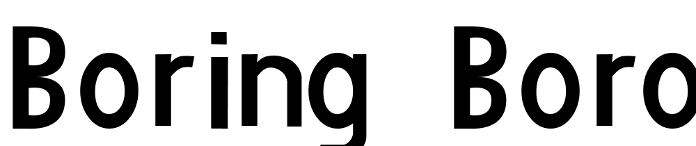 boring-boron font family download free