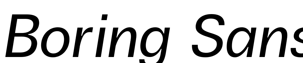 Boring-Sans-A-Trial-Italic font family download free