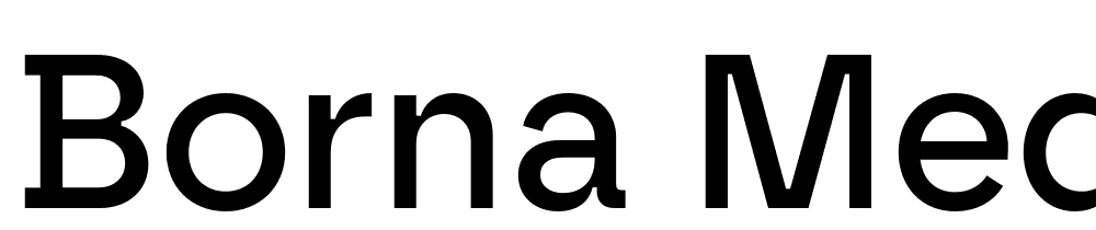 Borna-Medium font family download free