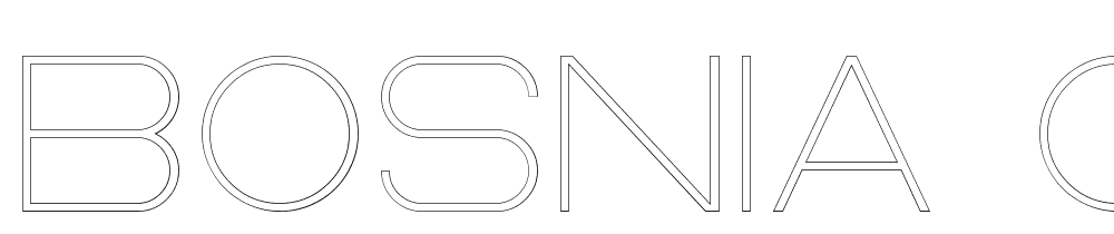 Bosnia-Outline font family download free